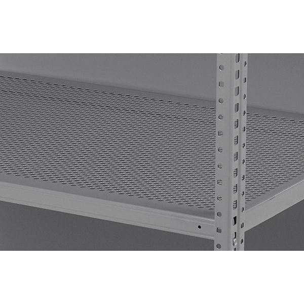 Perforated Shelf, Steel, 22 ga., Gray