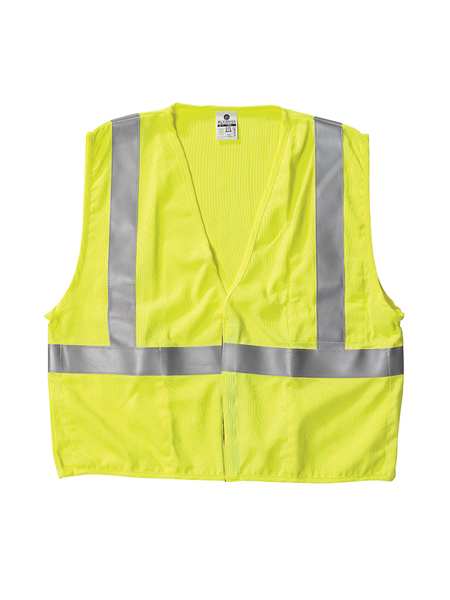 2XL Class 2 Flame Resistant Vest, Lime