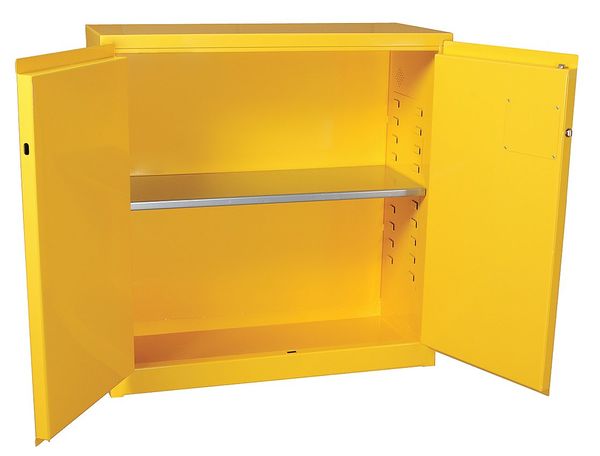 Cabinet, 2-Dr, 30 gal, Flammable, 18x44x43