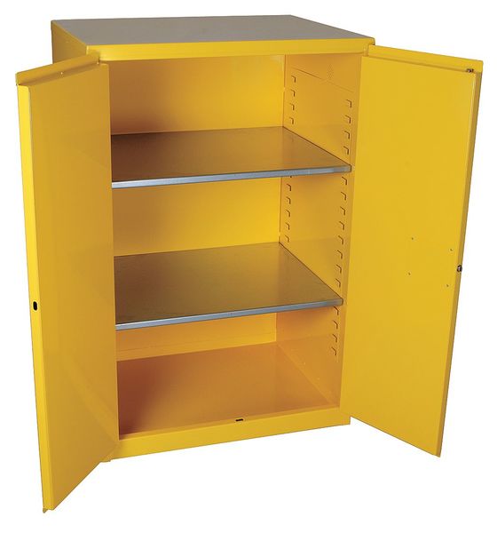 Cabinet, 2-Dr, 90 gal., Flammable, 34 x 65 x 43