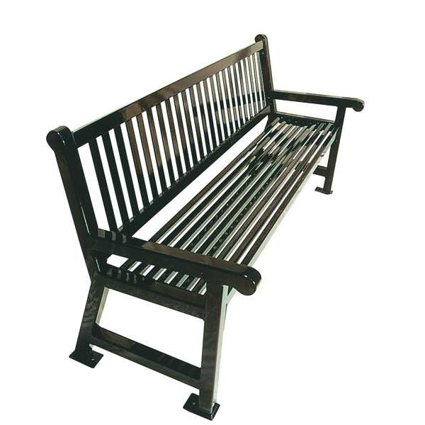 Outdoor Bench, 48 in. L, 36 in. W, Brown