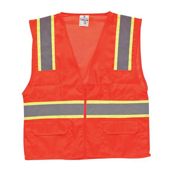 4XL Class 2 High Visibility Vest, Orange