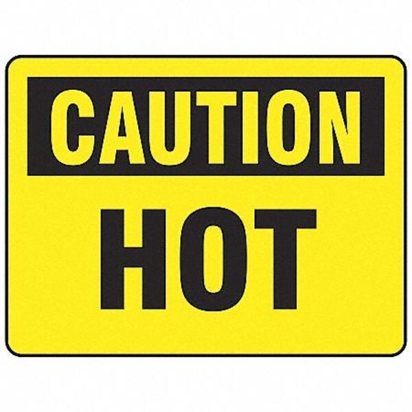 Caution Sign, 10 in Height, 14 in Width, English