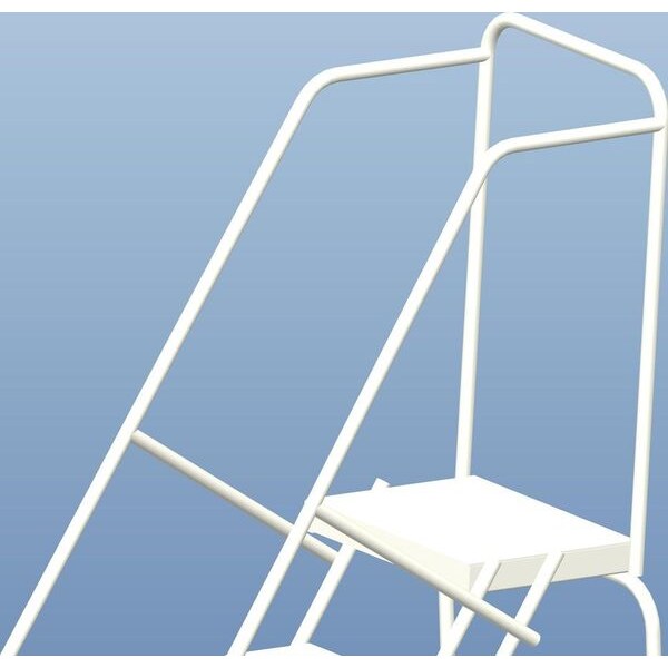 83 in H Aluminum Wheelbarrow Ladder, 5 Steps