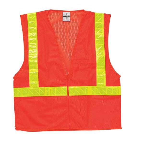 4XL Class 2 High Visibility Vest, Orange