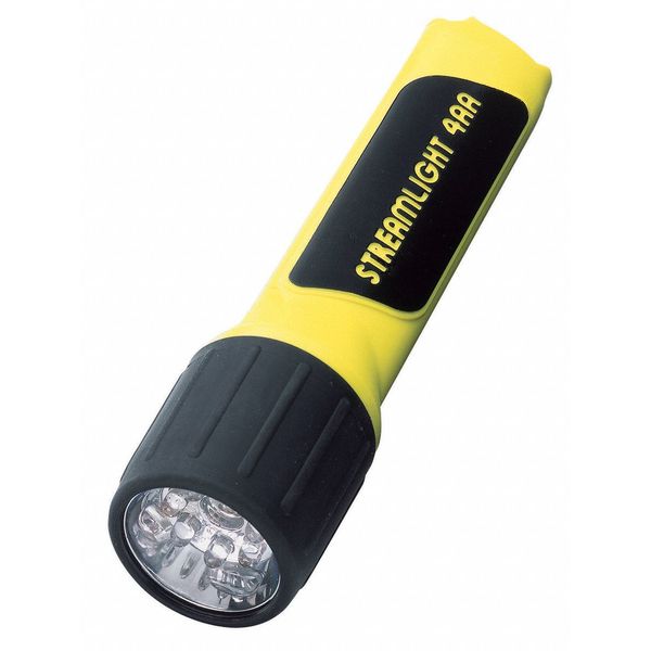 Yellow No Led Industrial Handheld Flashlight, AA, 67 lm