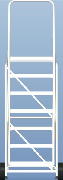 103 in H Aluminum Wheelbarrow Ladder, 7 Steps