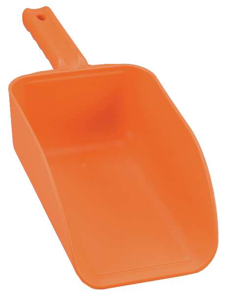 Large Hand Scoop, 6-1/2 In. W, Orange