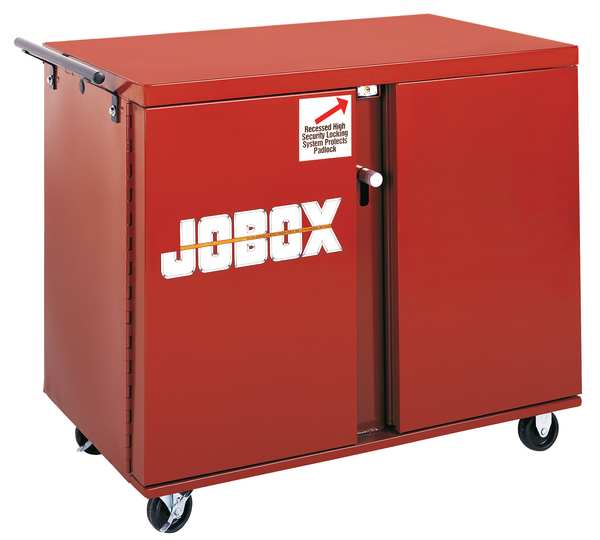 JOBOX Rolling Work Bench - 4 Drawers, 1 Shelf, 4