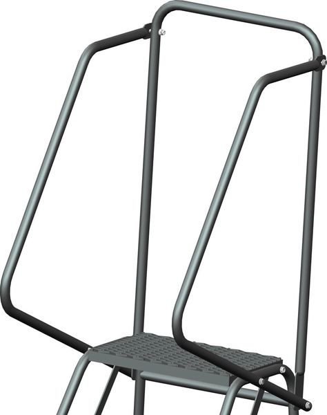 68 in H Steel Rolling Ladder, 4 Steps