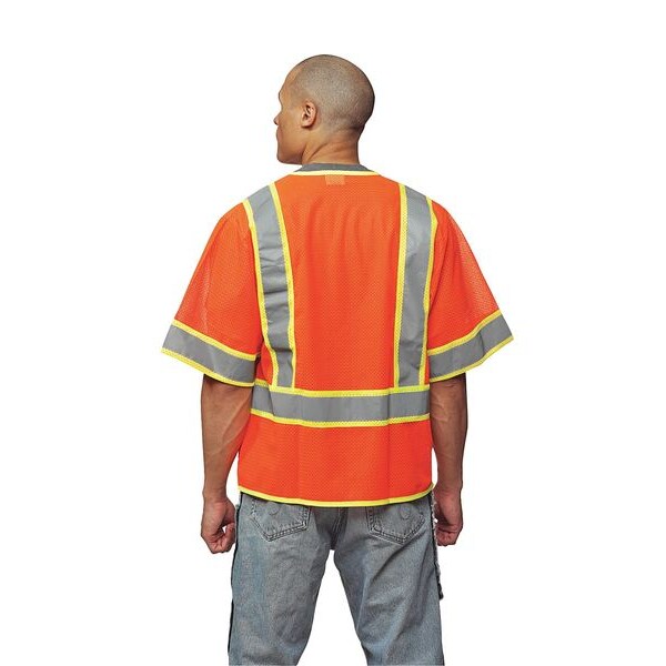 5XL Class 3 High Visibility Vest, Orange