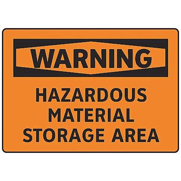 Warning Sign, 7 in Height, 10 in Width, Aluminum, English