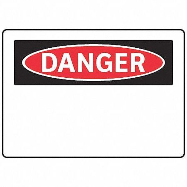 Danger Sign, 7 in Height, 10 in Width, Aluminum
