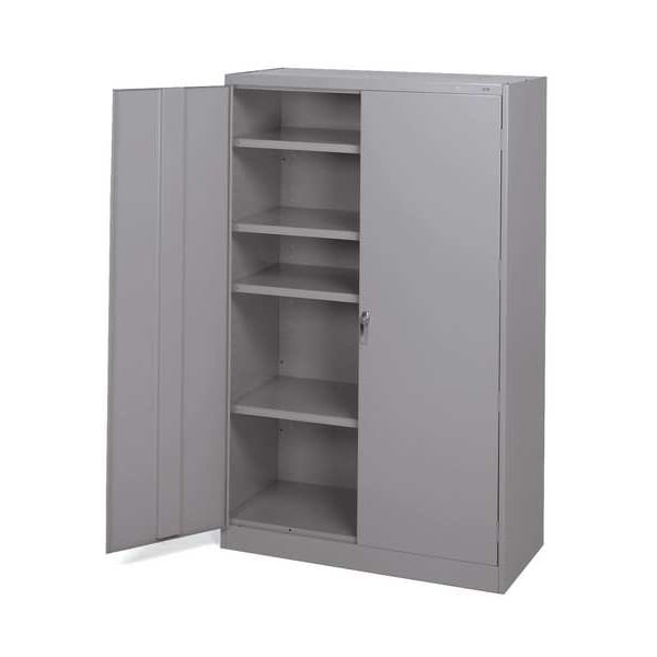 20 ga. ga. Carbon Steel Storage Cabinet, 48 in W, 42 in H, Stationary