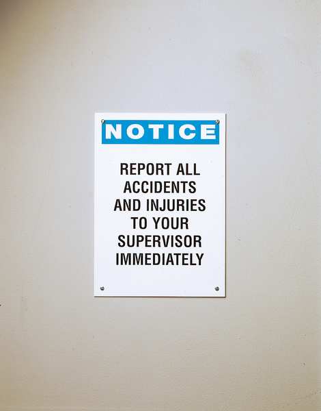 Notice Sign, 14 x 10, Acrylic