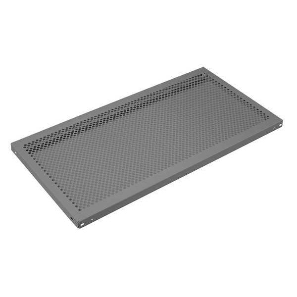 Perforated Shelf, Steel, 22 ga., Gray