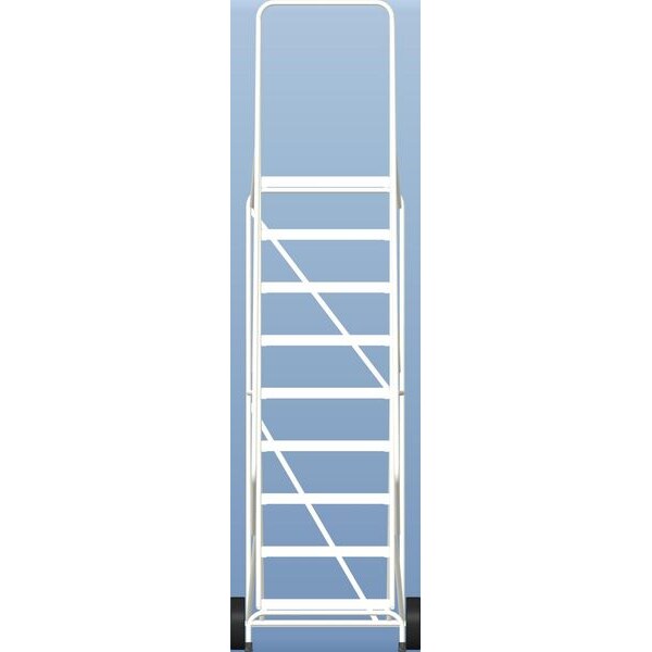 123 in H Aluminum Wheelbarrow Ladder, 9 Steps