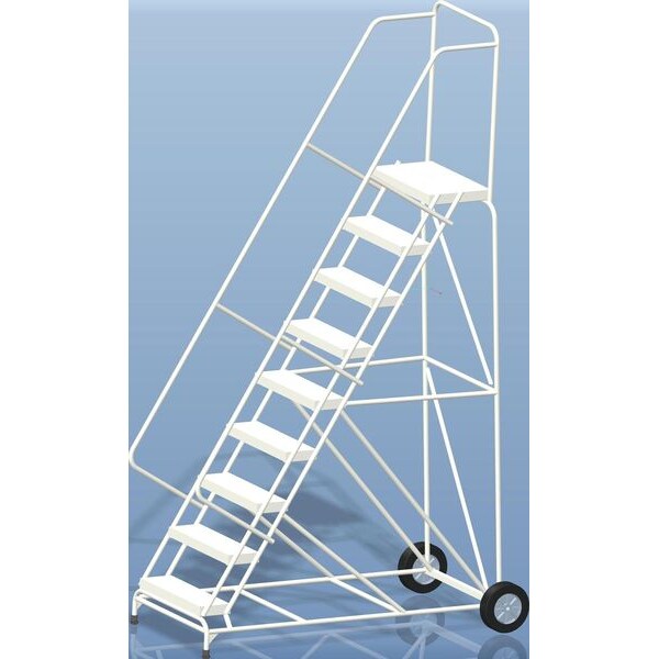 123 in H Aluminum Wheelbarrow Ladder, 9 Steps