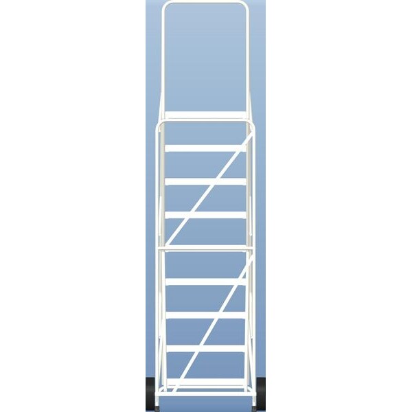 123 in H Aluminum Wheelbarrow Ladder, 9 Steps