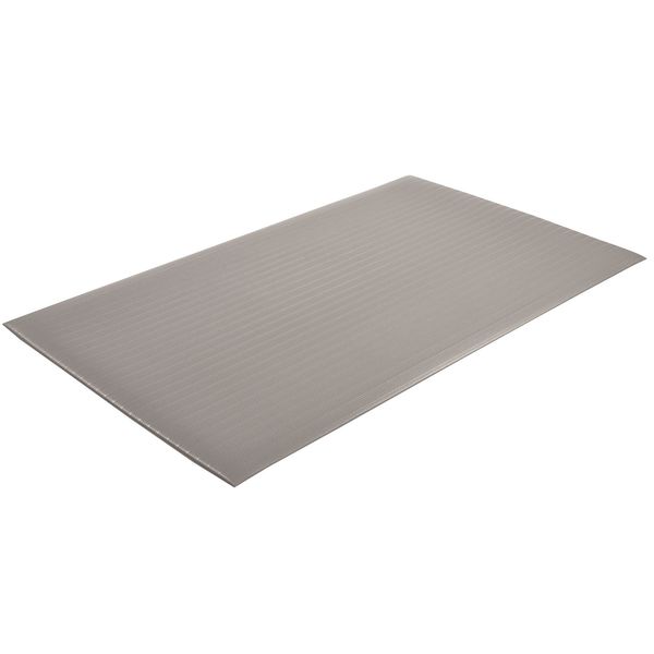 Antifatigue Runner, Gray, 30 ft. L x 3 ft. W, PVC Closed Cell Foam, Corrugated Surface Pattern