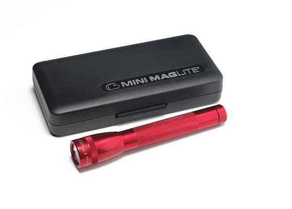 Red No Xenon Industrial Handheld Flashlight, 14 lm