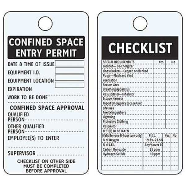 Notice Tag, 5-3/4 x 3 In, Cardstock, PK25