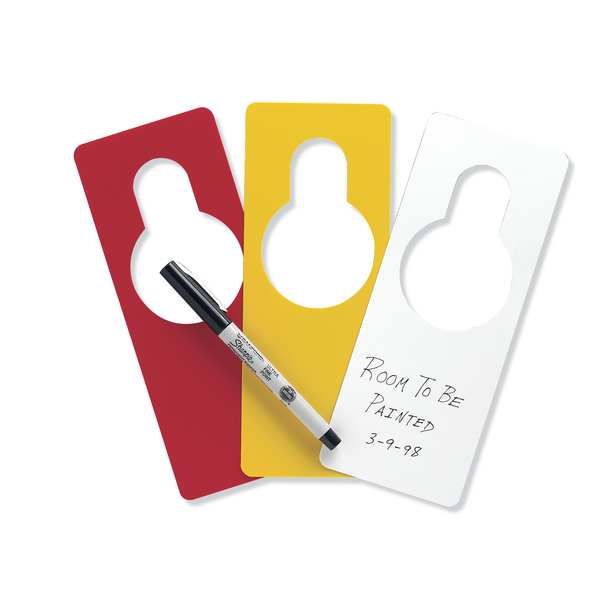 Notice Tag, 8-1/4 x 3-1/4 In, Wht, PK25