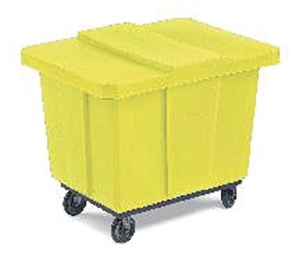 Cube Truck Lid, Yellow, Fits 10 cu. ft.