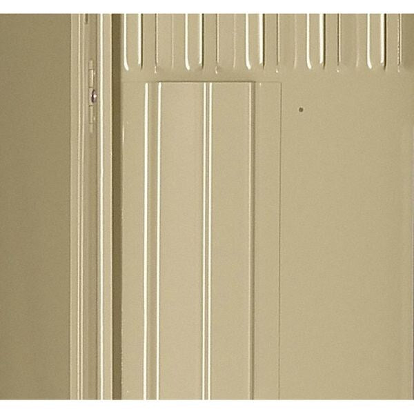 Wardrobe Locker, 15 in W, 18 in D, 78 in H, (1) Wide, (2) Openings, Sand