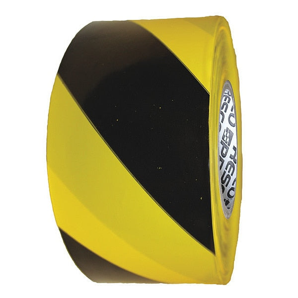 Barricade Tape, Yellow/Black, 500ft x 3 In