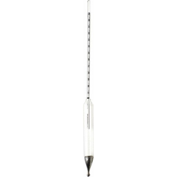 Hydrometer Baume, Range 9/21