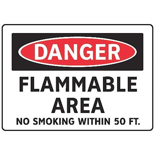 Reflective Sign, 7 in Height, 10 in Width, English