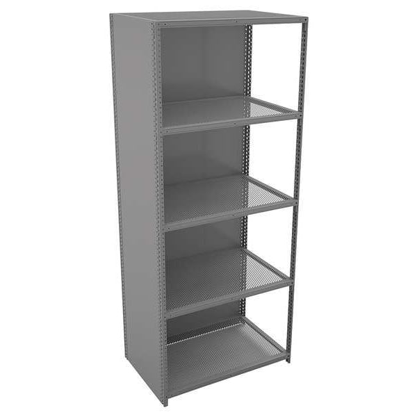 Perforated Shelf, Steel, 22 ga., Gray
