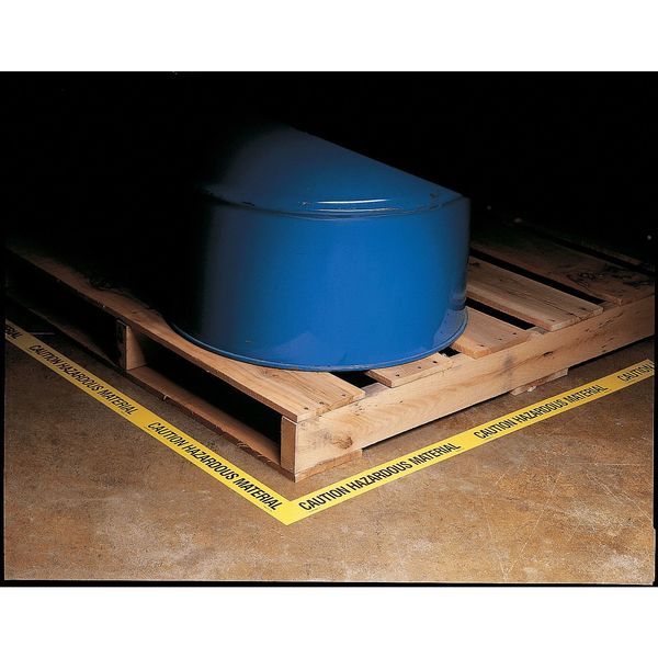 Hazard Marking Tape, Roll, 2In W, 180 ft. L