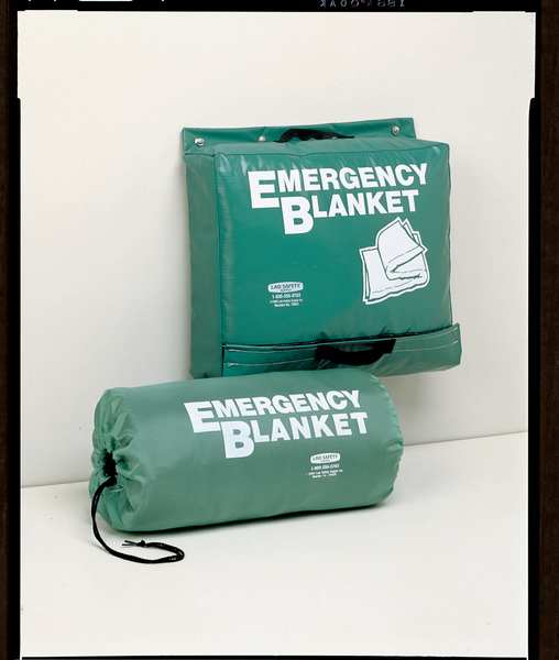 Emergency Blanket, Gray, 70 In. x 82 In.