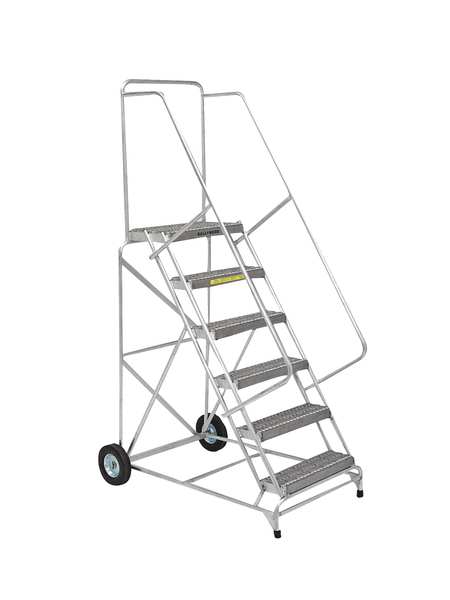 83 in H Aluminum Wheelbarrow Ladder, 5 Steps