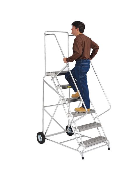 123 in H Aluminum Wheelbarrow Ladder, 9 Steps