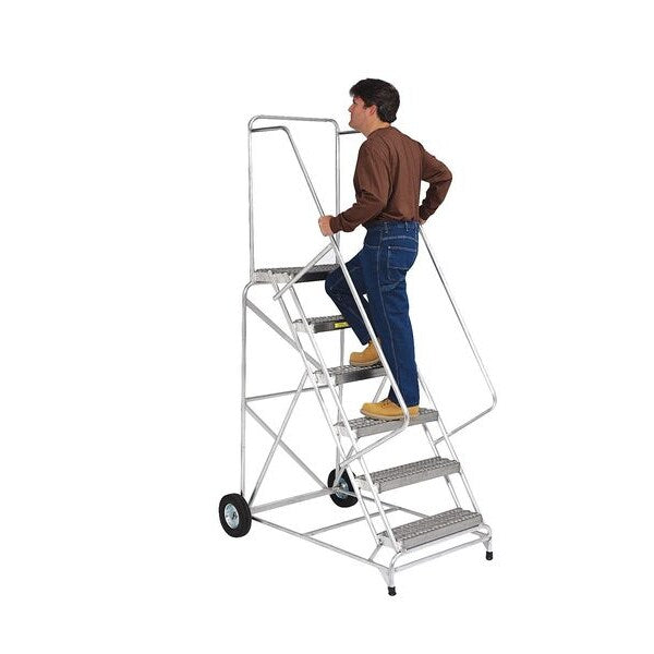 113 in H Aluminum Wheelbarrow Ladder, 8 Steps