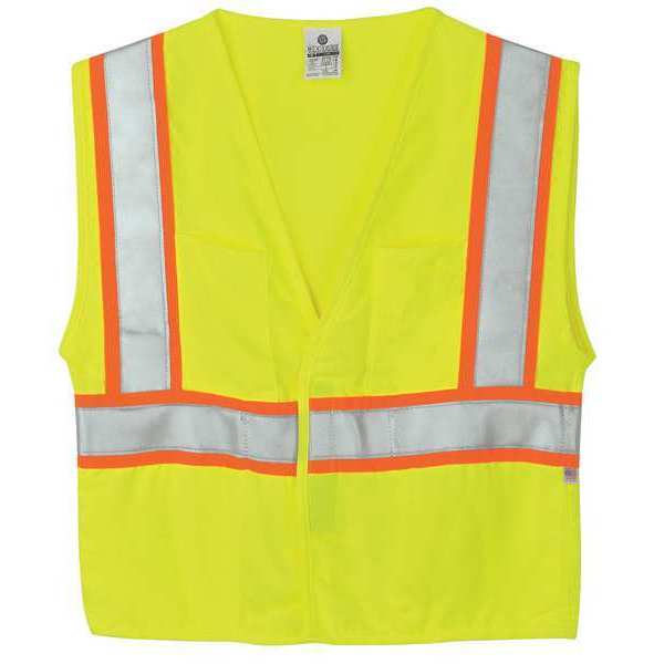 XL Class 2 Flame Resistant High Visibility Vest, Lime