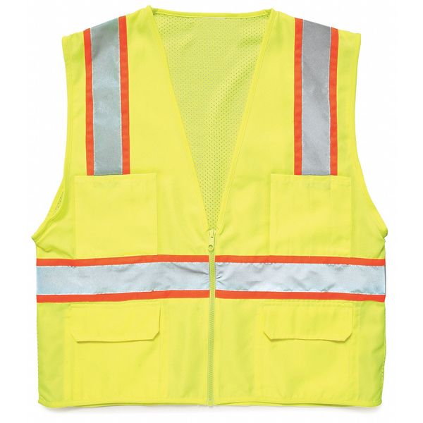4XL Class 2 High Visibility Vest, Lime