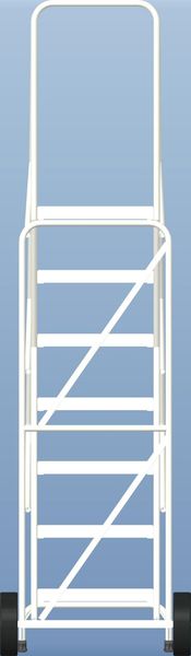 103 in H Aluminum Wheelbarrow Ladder, 7 Steps