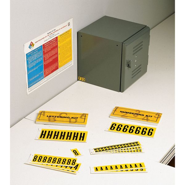 Label, 6, Yellow, 4 In. H, PK25