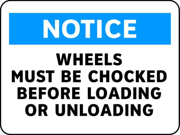 Notice Sign, 10 in Height, 14 in Width, Vinyl, English