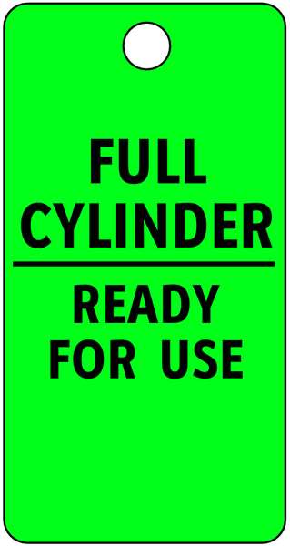 Cylinder Tag, Full Cylinder, PK25