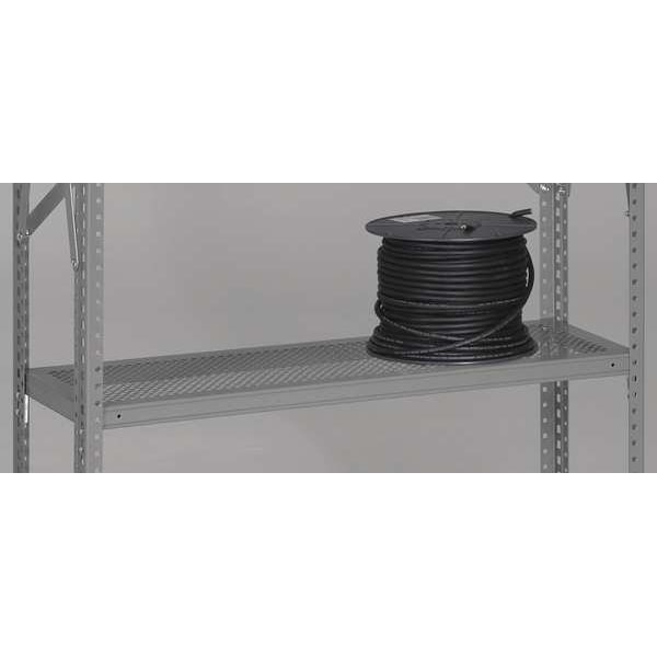 Perforated Shelf, Steel, 22 ga., Gray