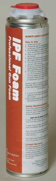 Pest Control Spray Foam Sealant, 24 oz, Aerosol Can, Yellow, 1 Component