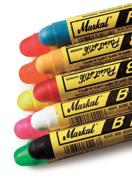 Solid Paint Crayon, Large Tip, Fluorescent Red Color Family