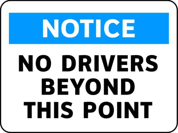 Admittance Sign, 10 in Height, 14 in Width, Plastic