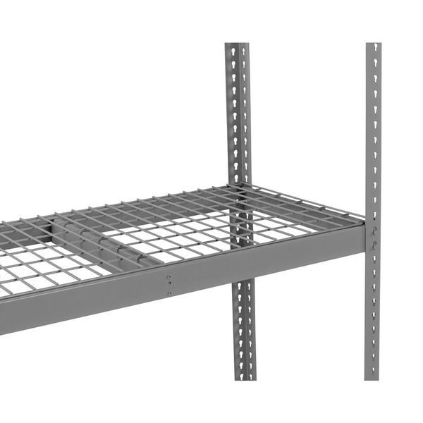 Decking, Steel Wire, 72 in W, 24 in D, Gray, Powder Coated Finish, Gauge: 5