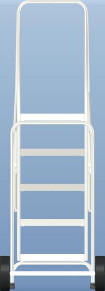 83 in H Aluminum Wheelbarrow Ladder, 5 Steps